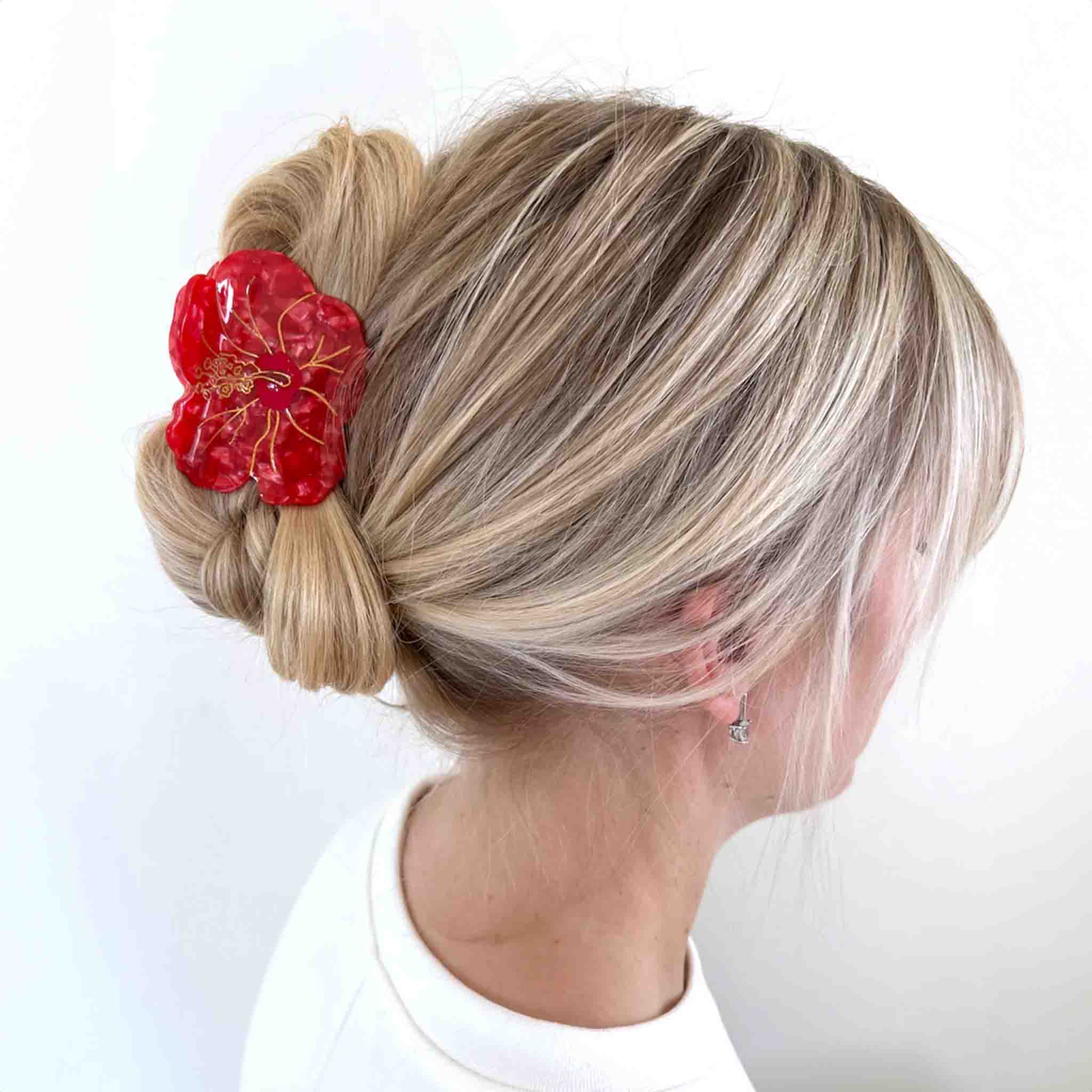 Hibiscus Flower Hair Clip