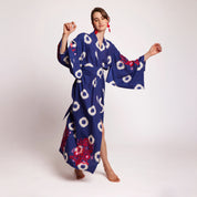 Blue Manda Naya Kimono