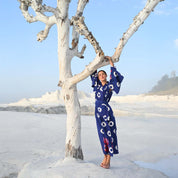 Blue Manda Naya Kimono