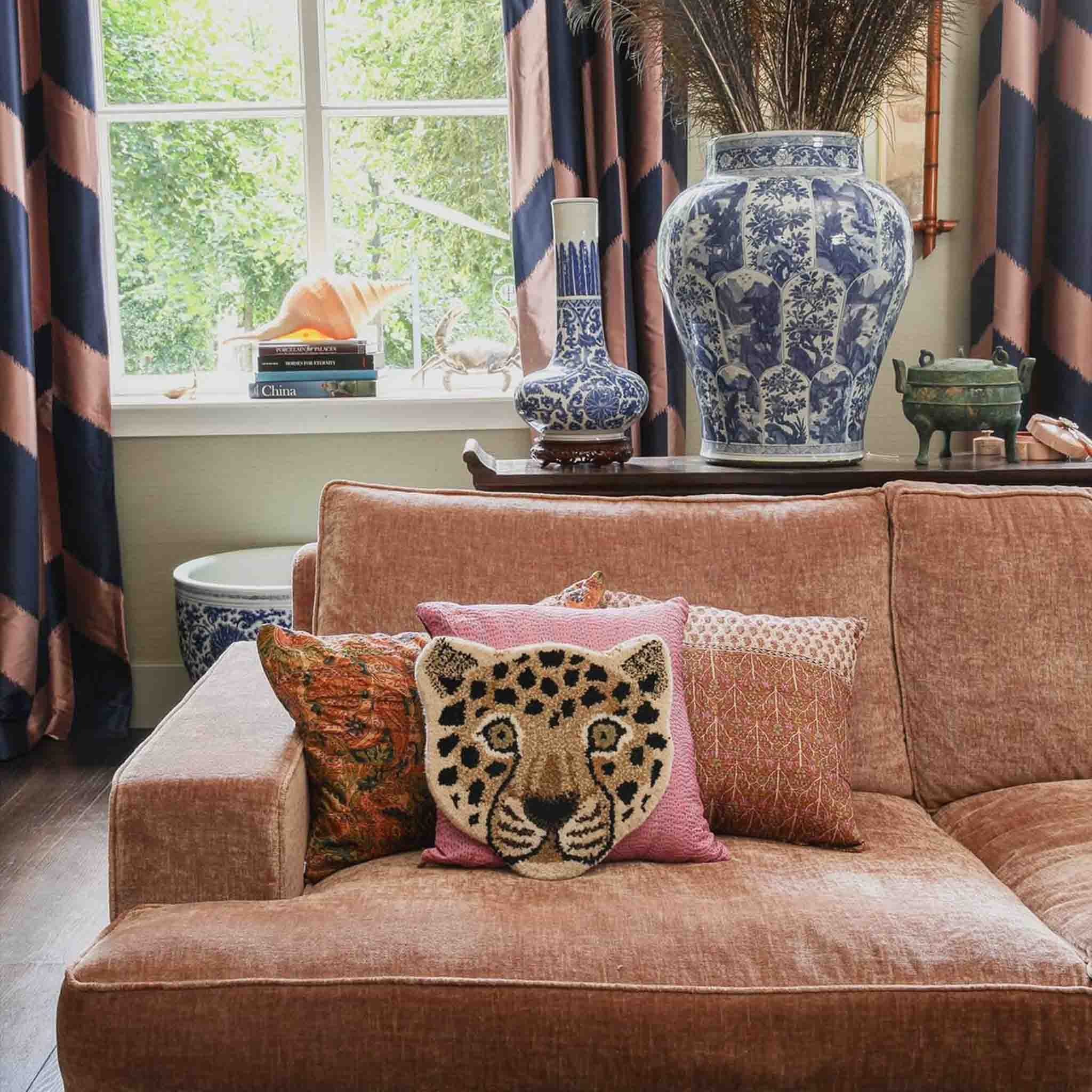 Leopard Head Rug