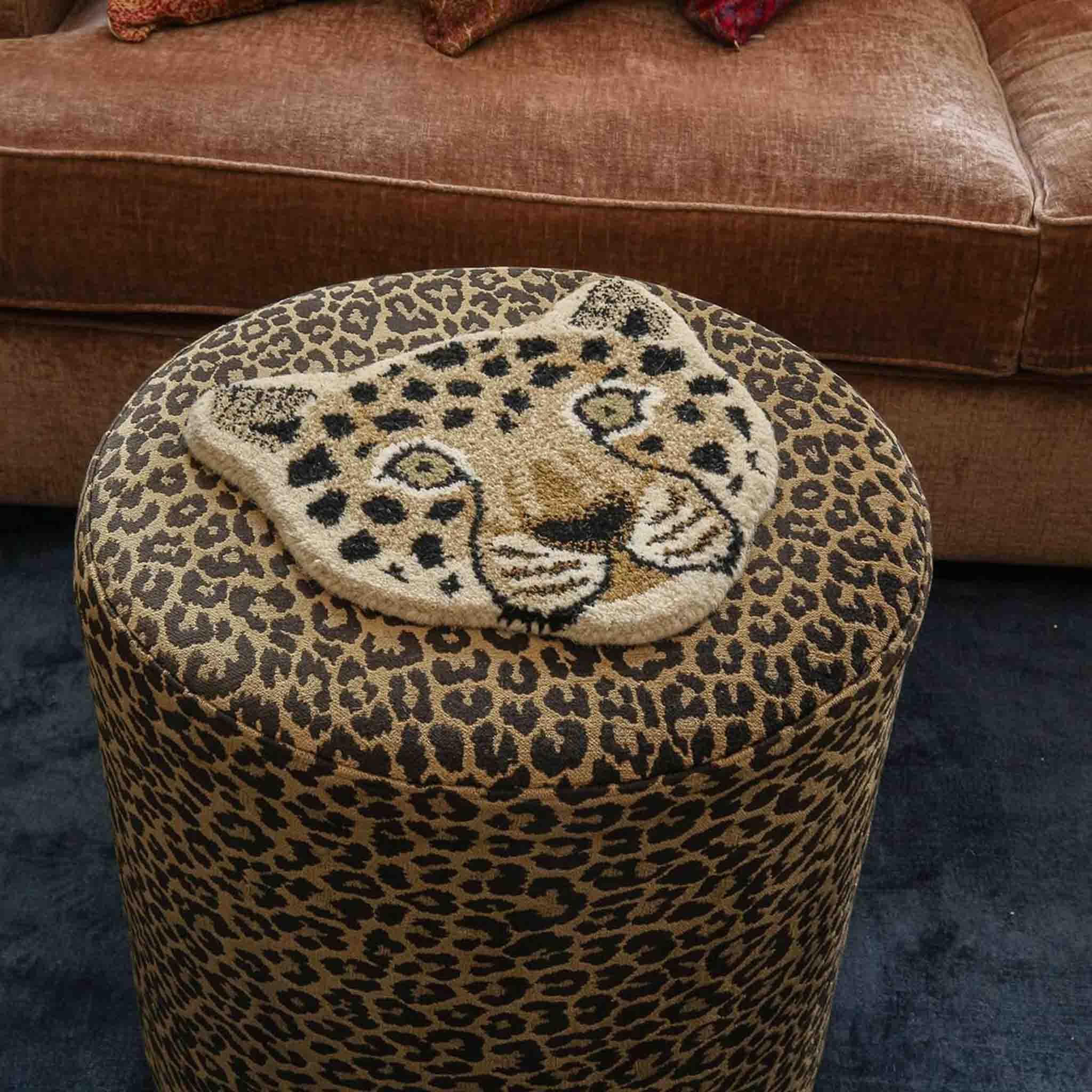 Leopard Head Rug