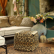 Leopard Pouf Small