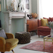 Leopard Pouf Small