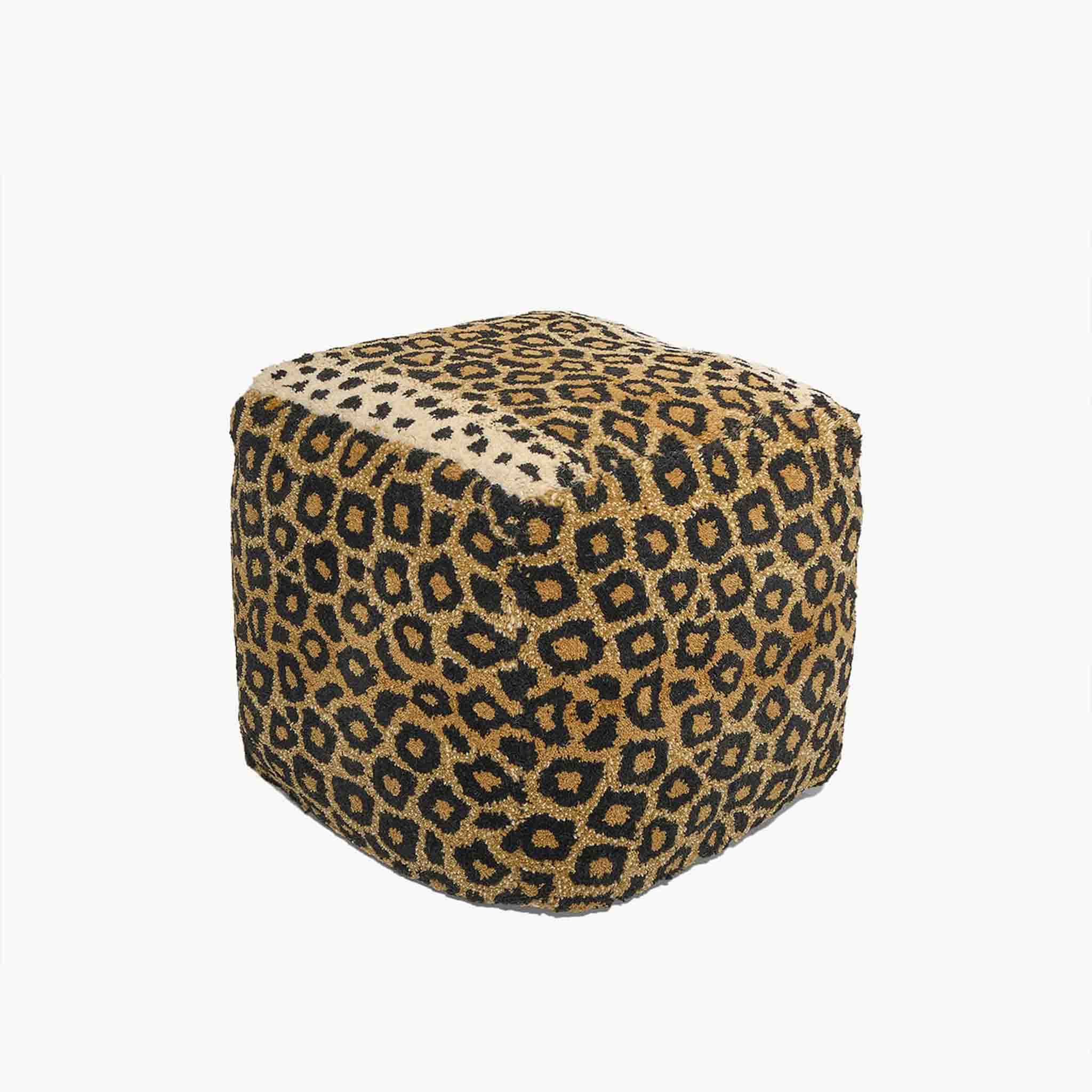 Leopard Pouf Small