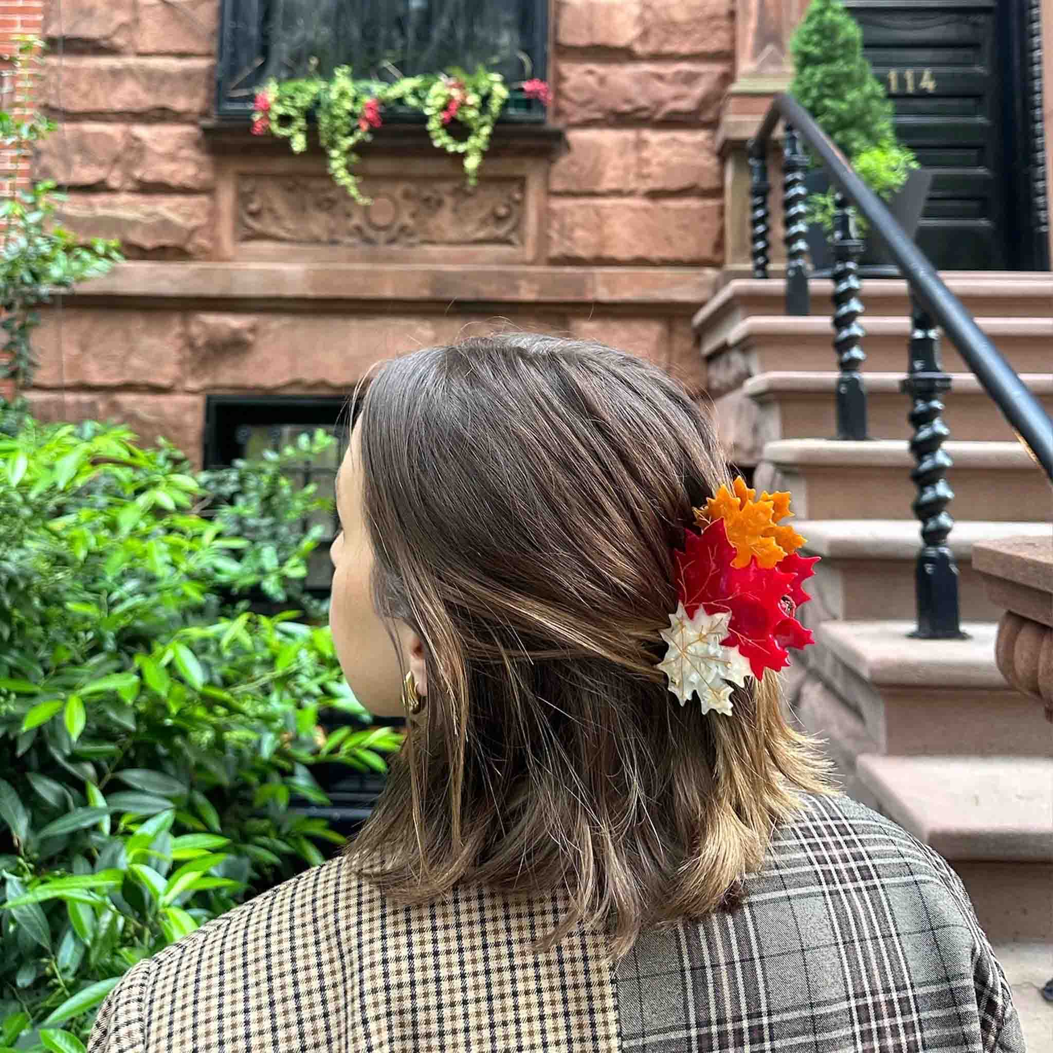 Halloween Leaves Hair Clip