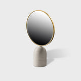 Mirror Round marble white
