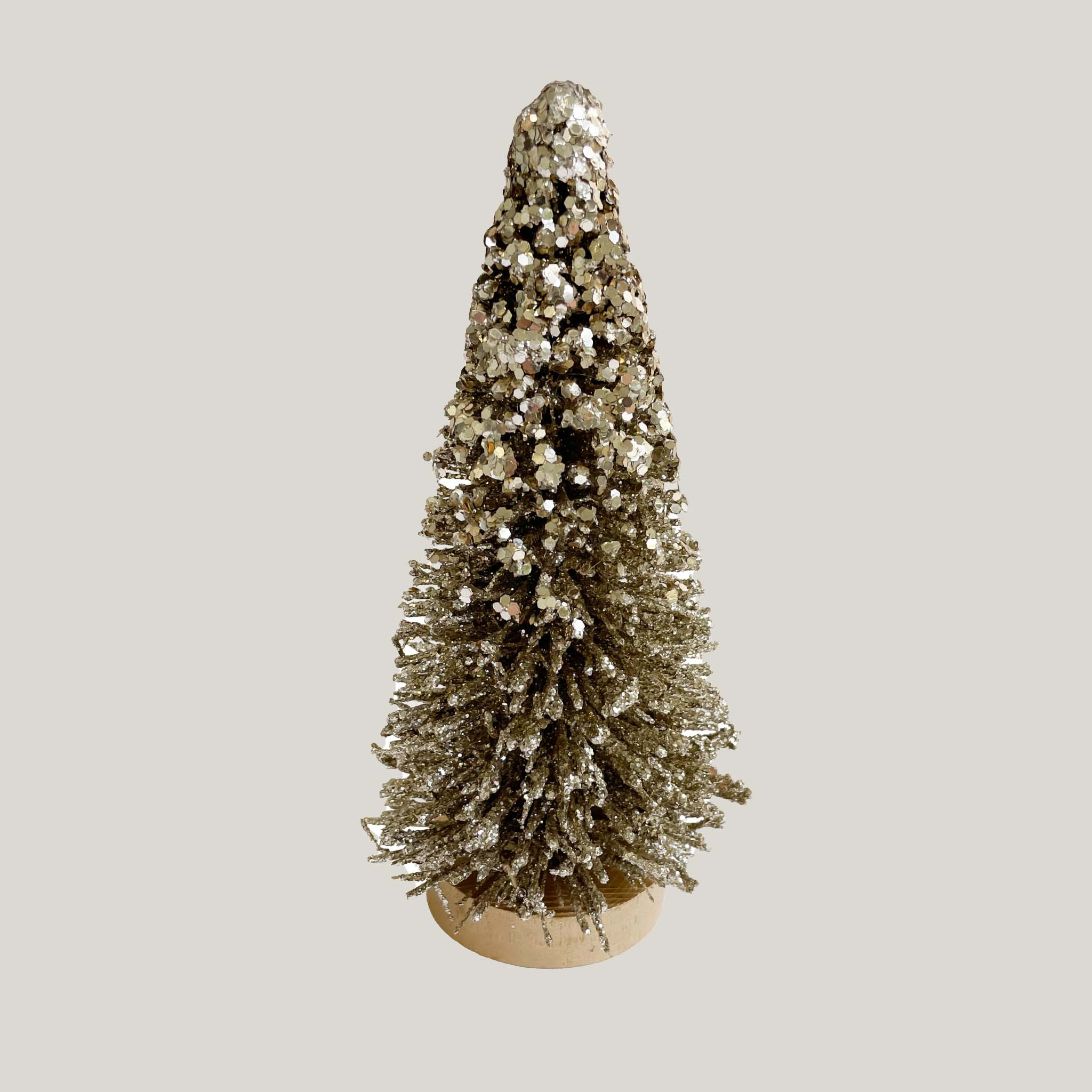 Sisal-Glitter Tree in Gold