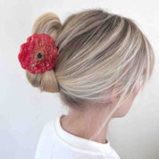 Poppy Flower Hair Clip