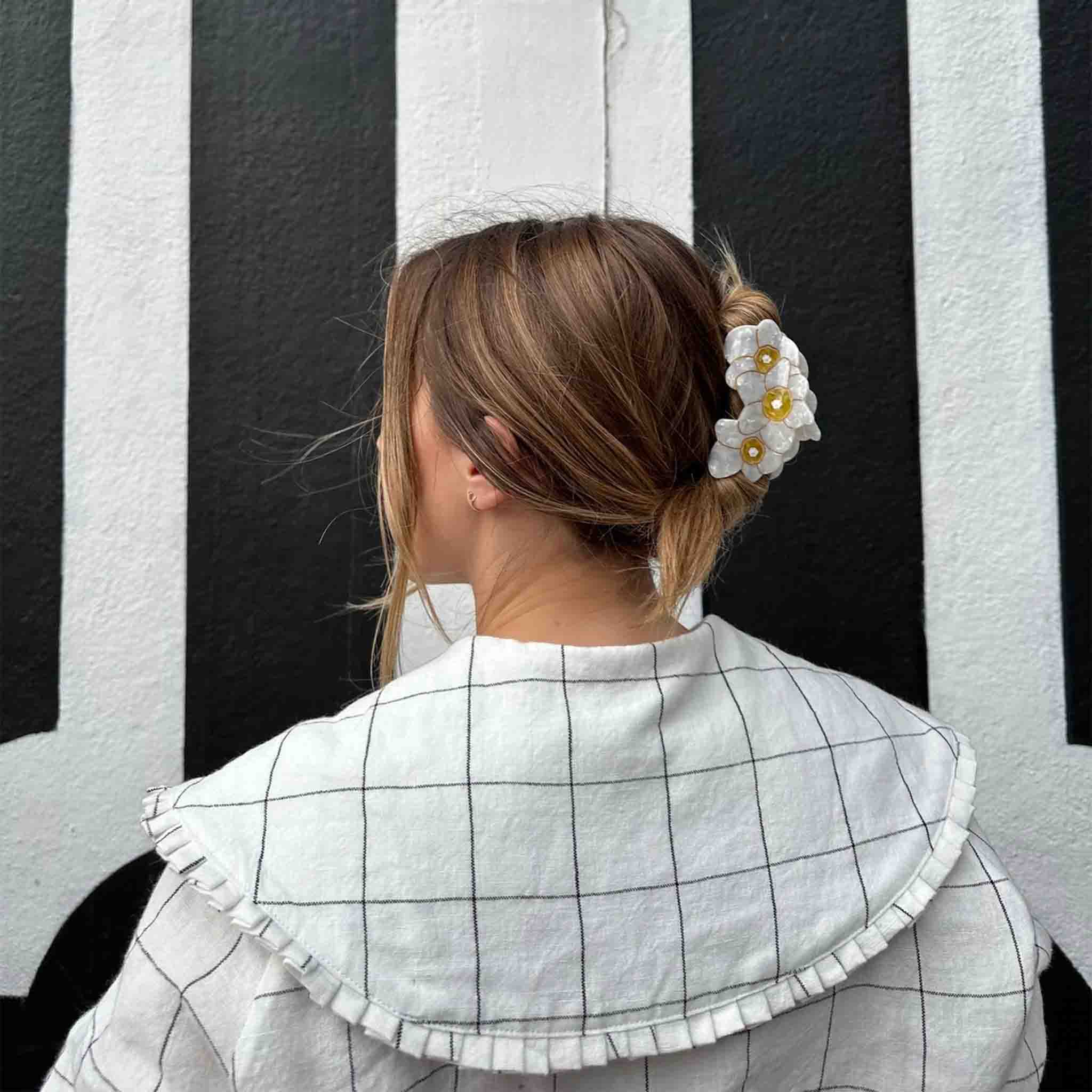 Narcissus Flower Hair Clip
