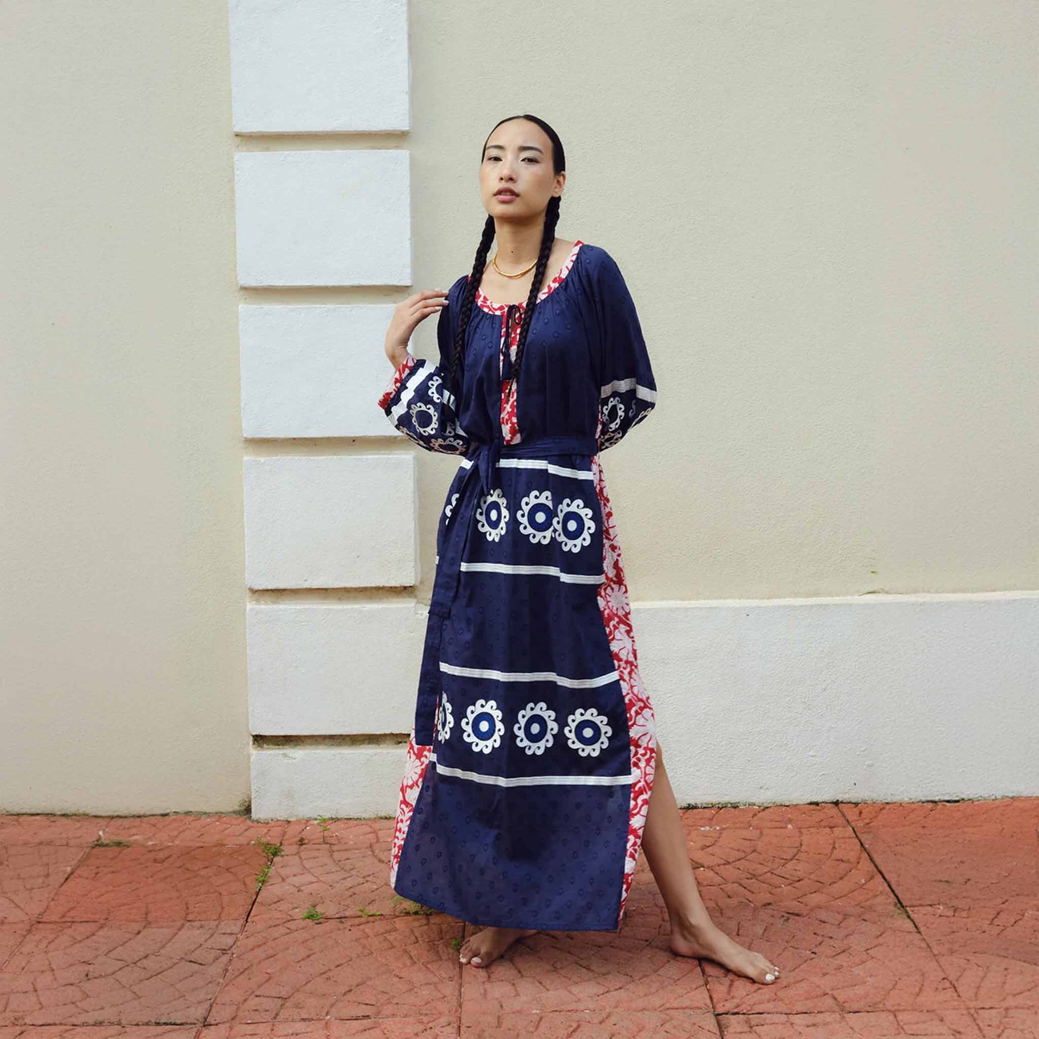 Mannar Blue Kaftan