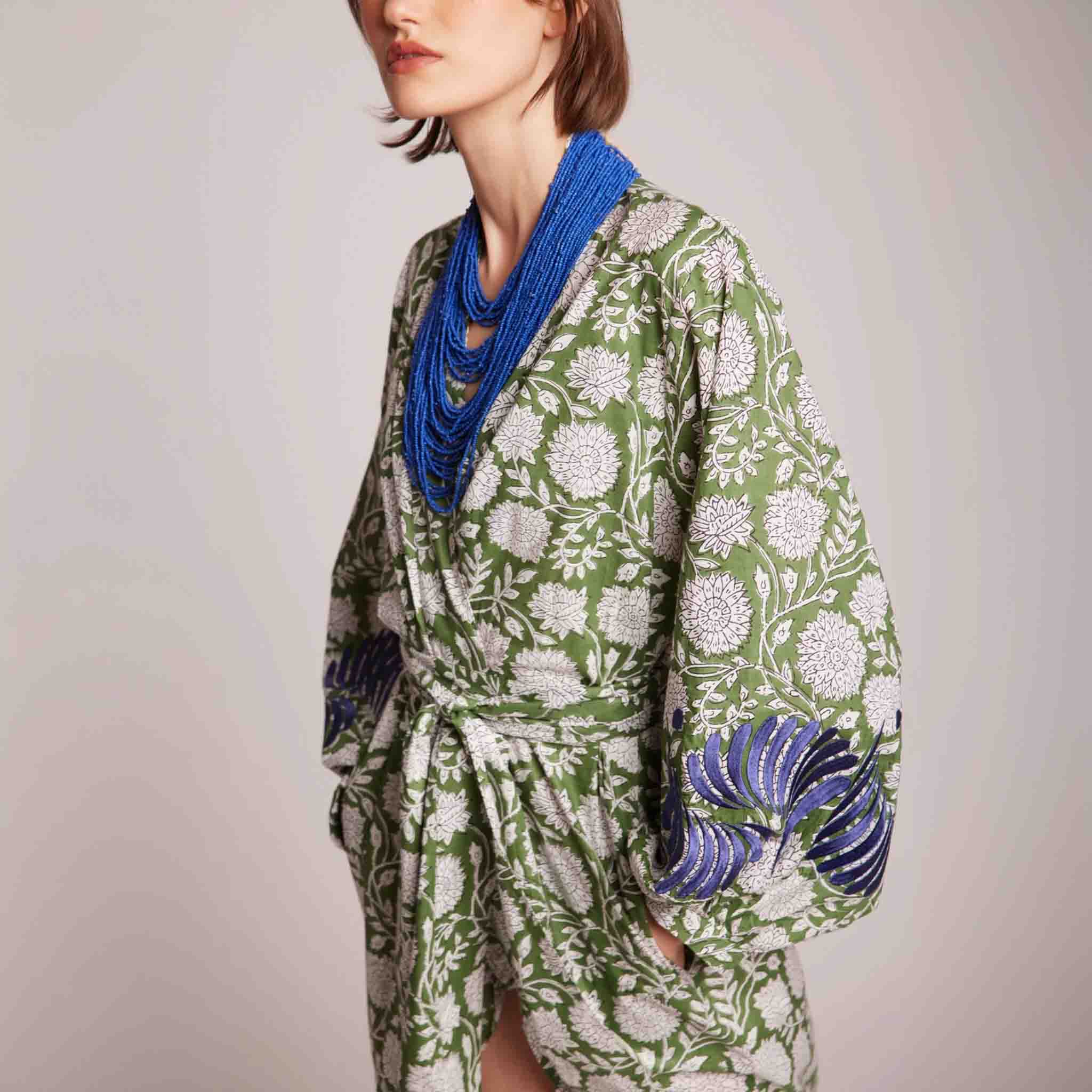 Khaki Kandy Kimono