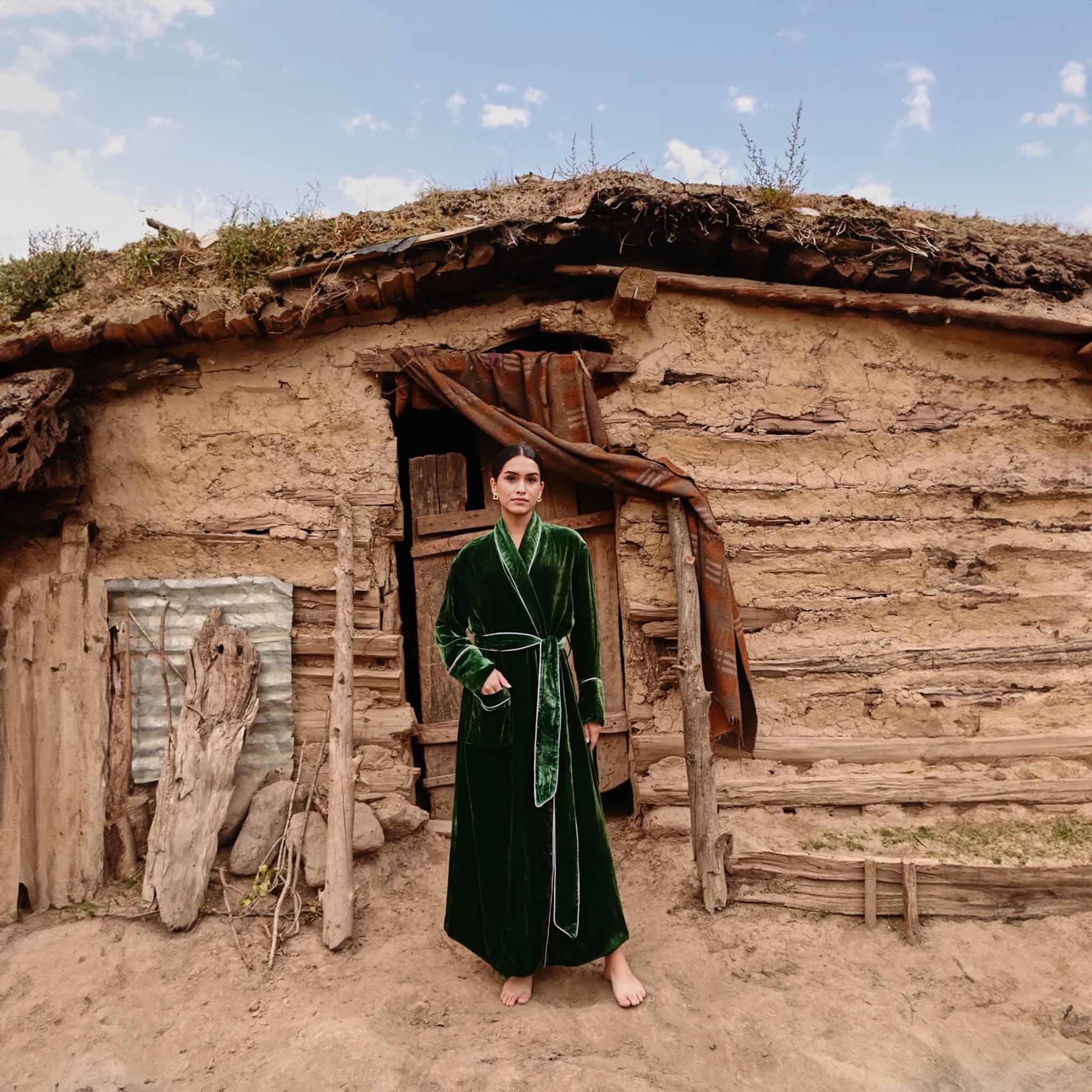 Deepura Robe Green