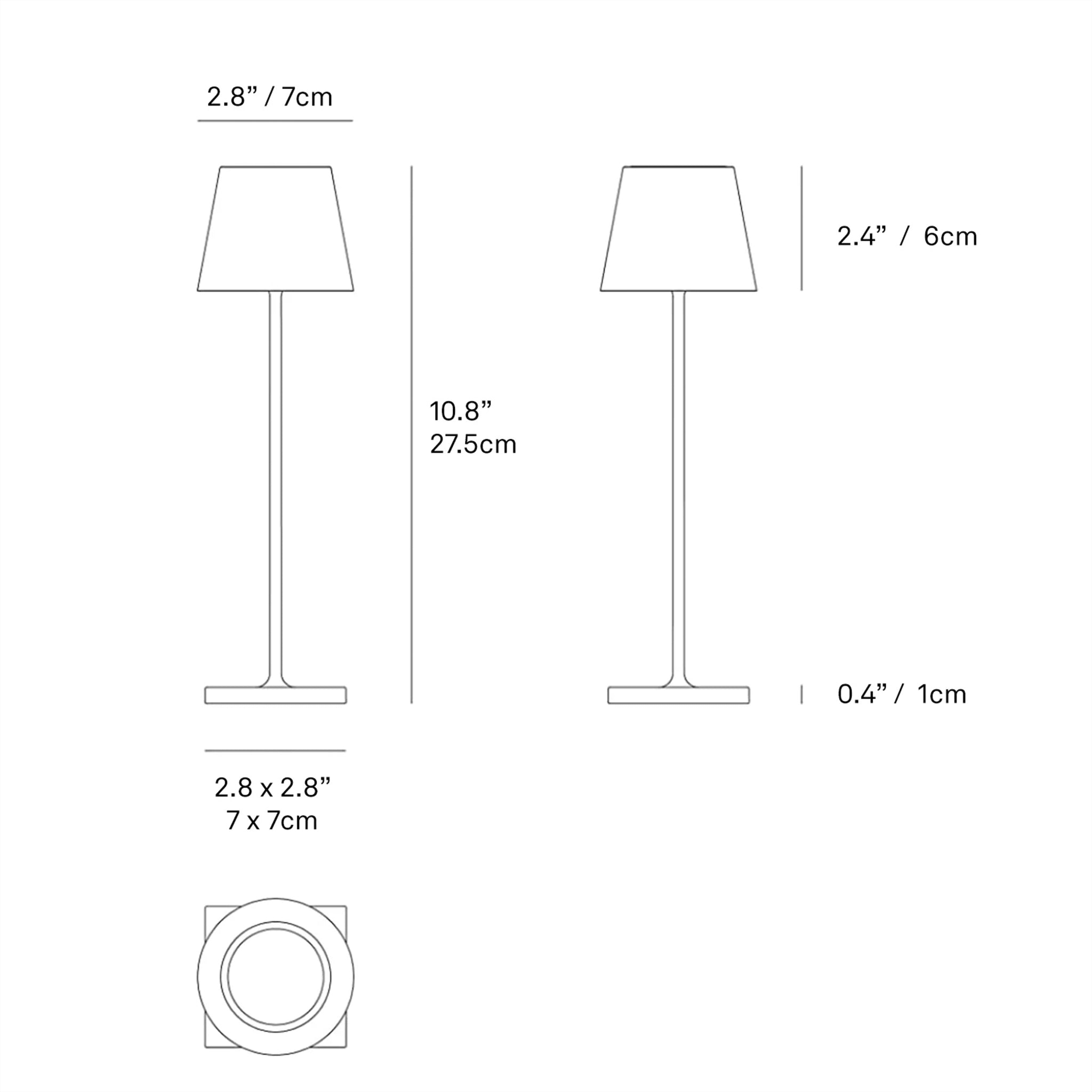 Poldina Micro Lamp Black