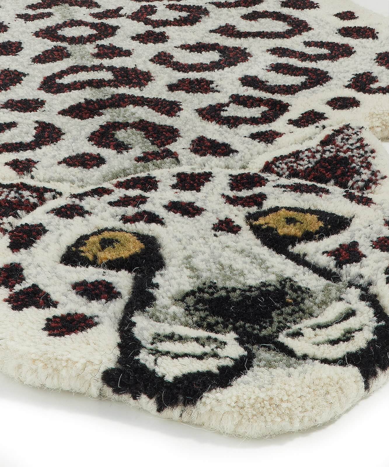Snowy Leopard Rug - Small