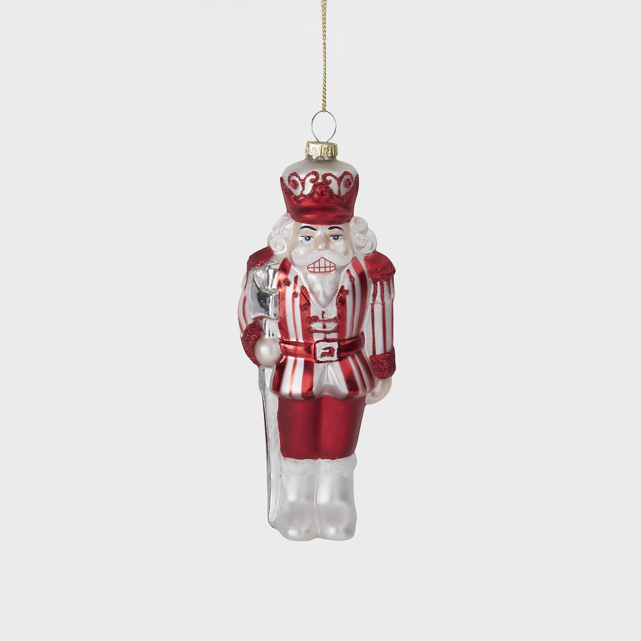 Glass Soldier Ornaments