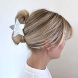Silver Star Hair Clip