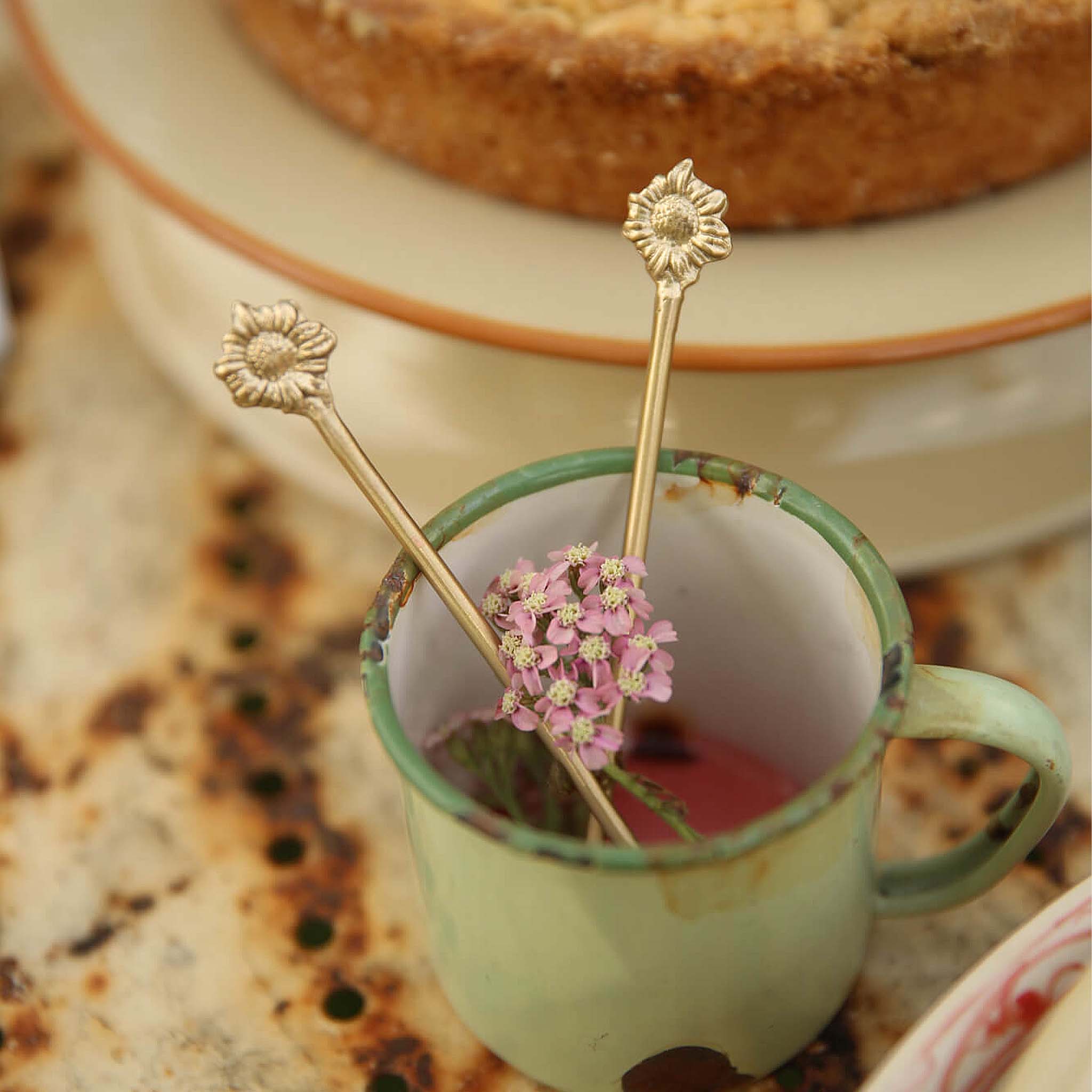 Sunny Sunflower Teaspoons - Set of 2