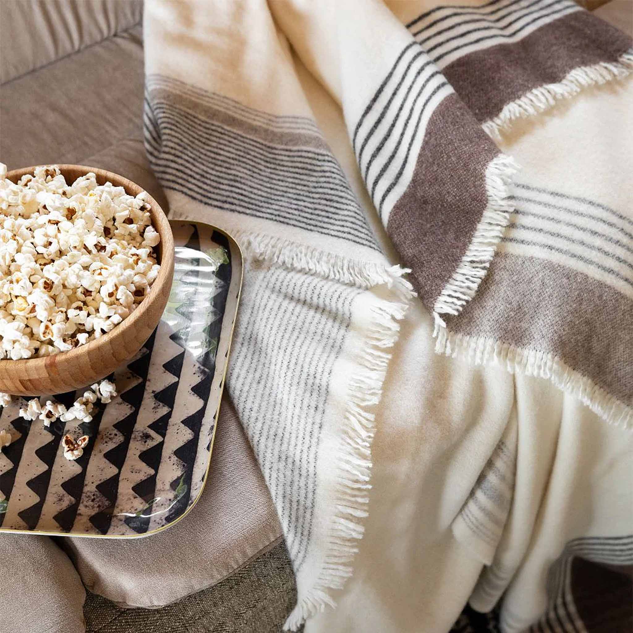 Plaid Cashmere Throw