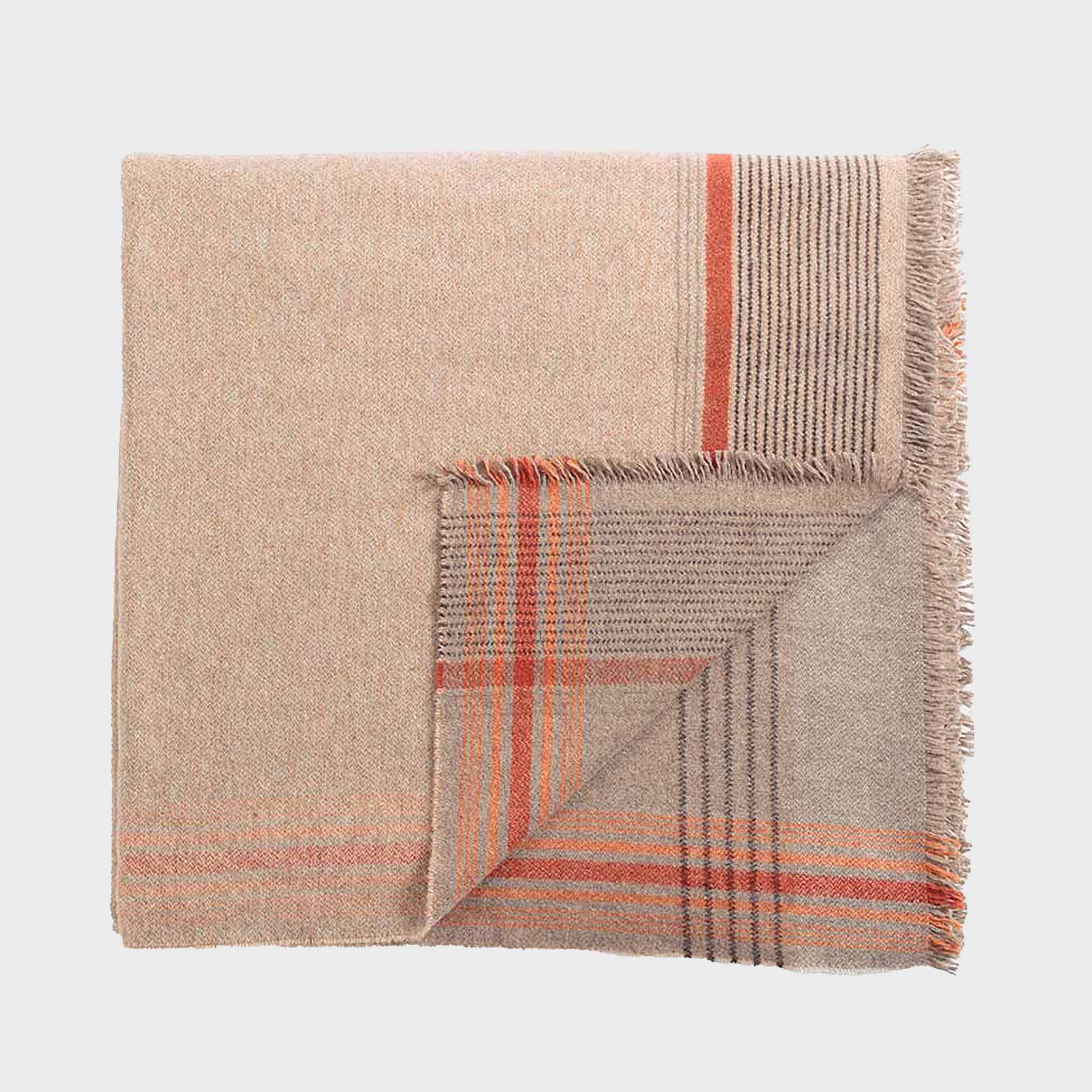 Plaid Cashmere Throw