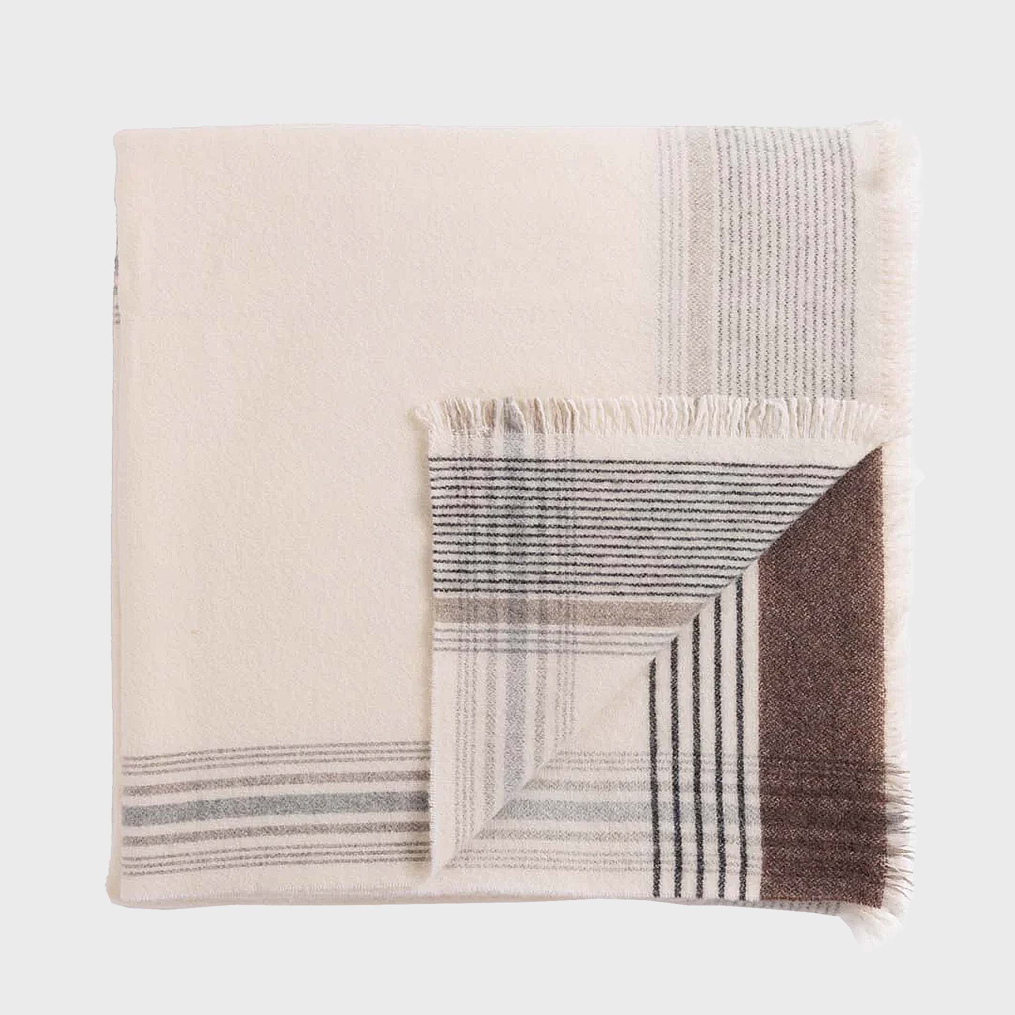 Plaid Cashmere Throw
