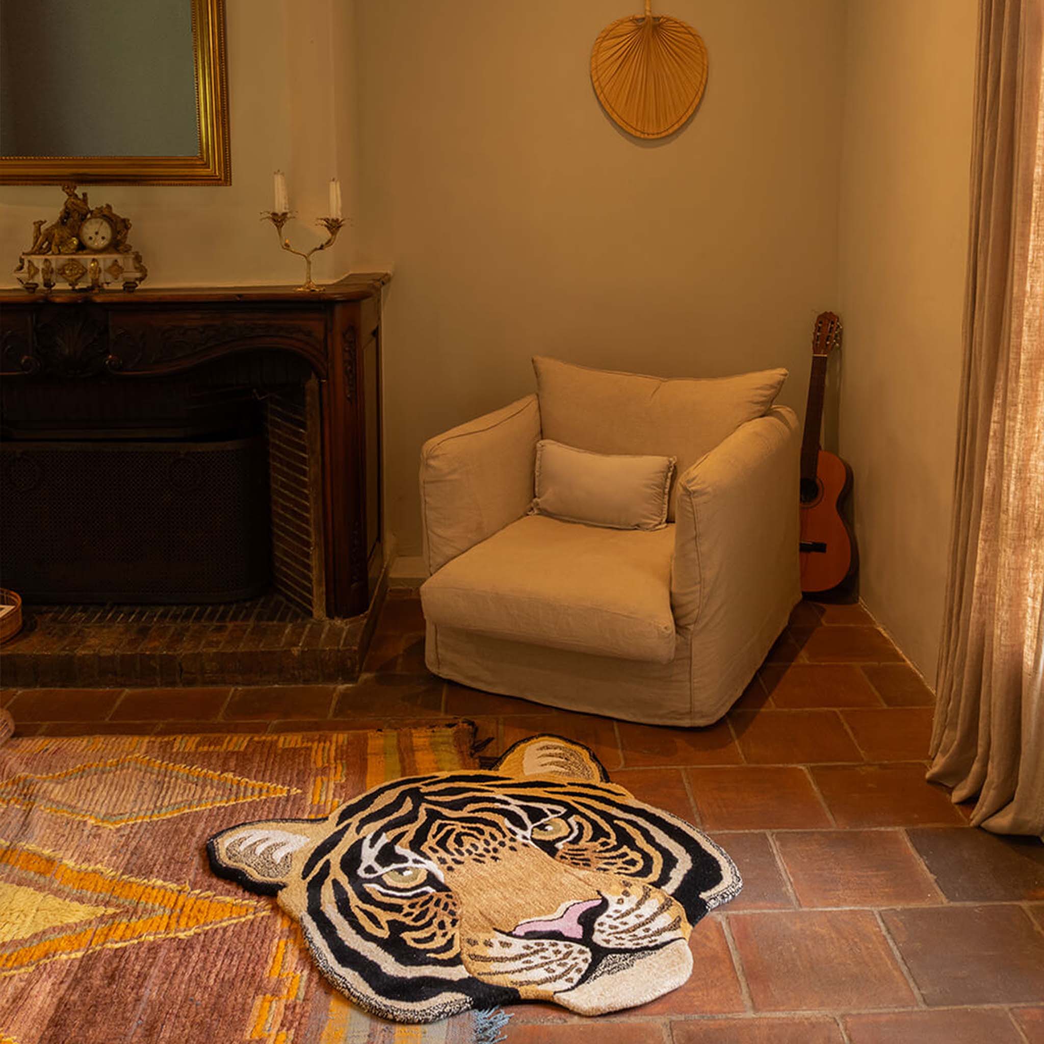 Tiger Head Rug – Large