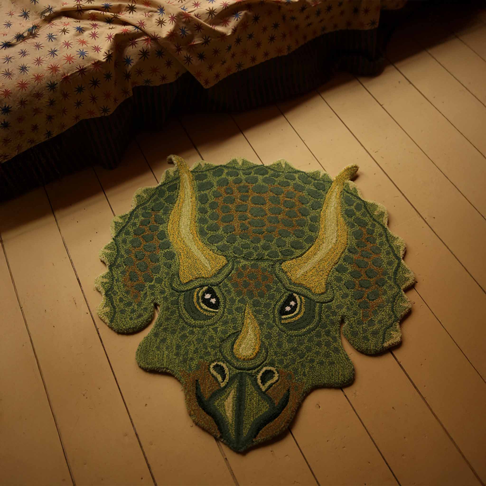 Triceratops Head Rug